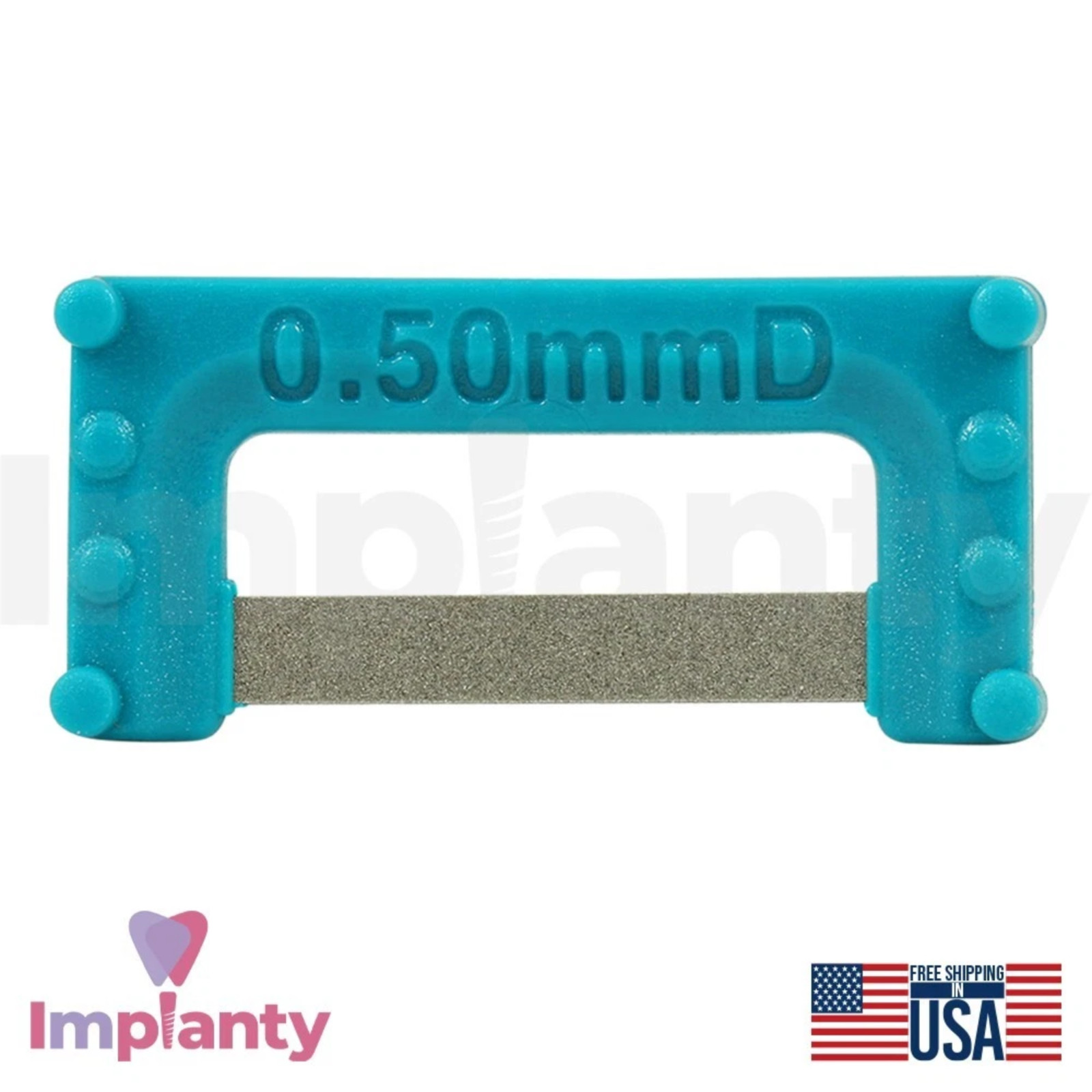 Widener Teal IPR Plus Dental Strips Set Coarse Stainless Steel Diamond Coating