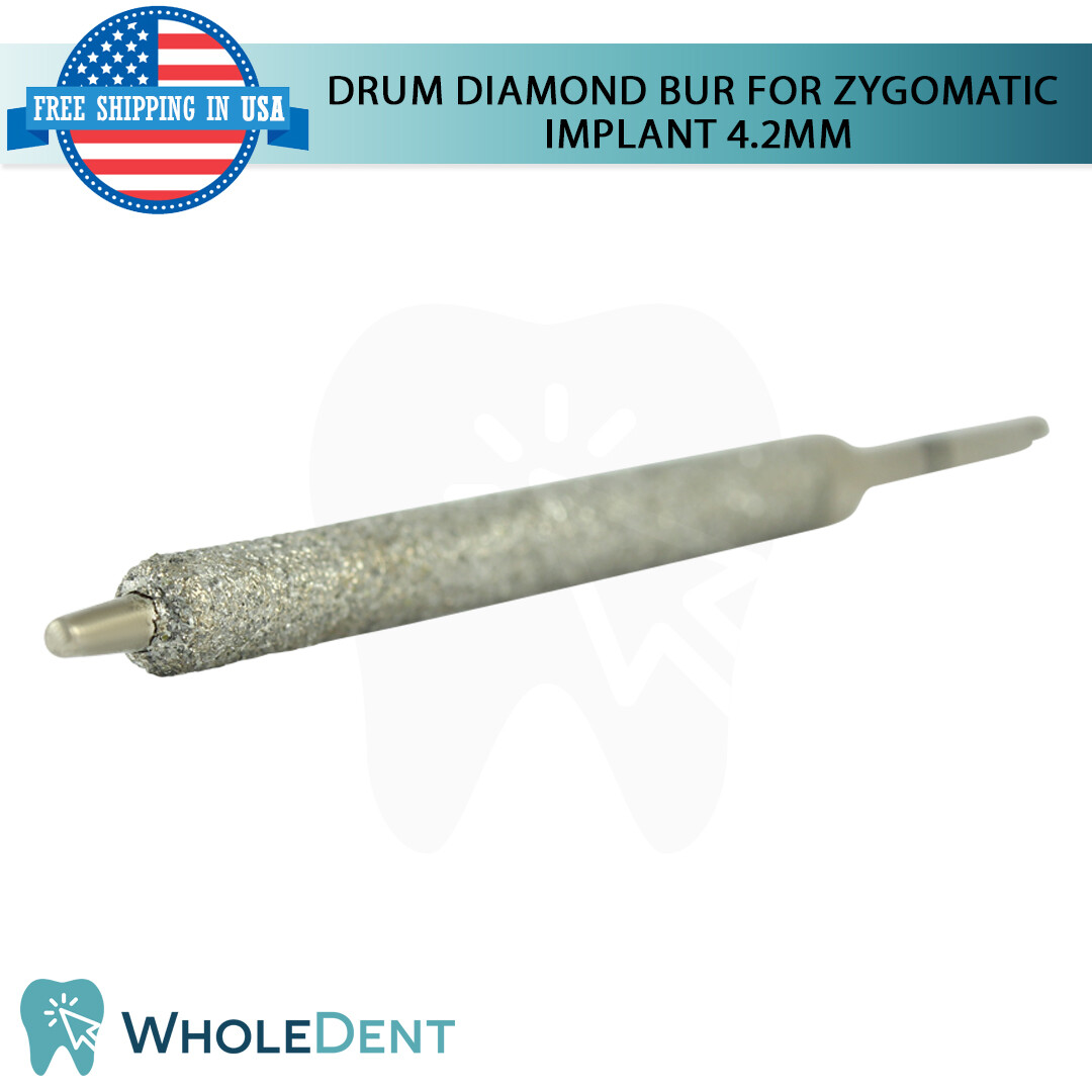 Zygomatic Im plant Diamond Drum Bur Ø4.2 Groove Preparation Dental 30mm Drill