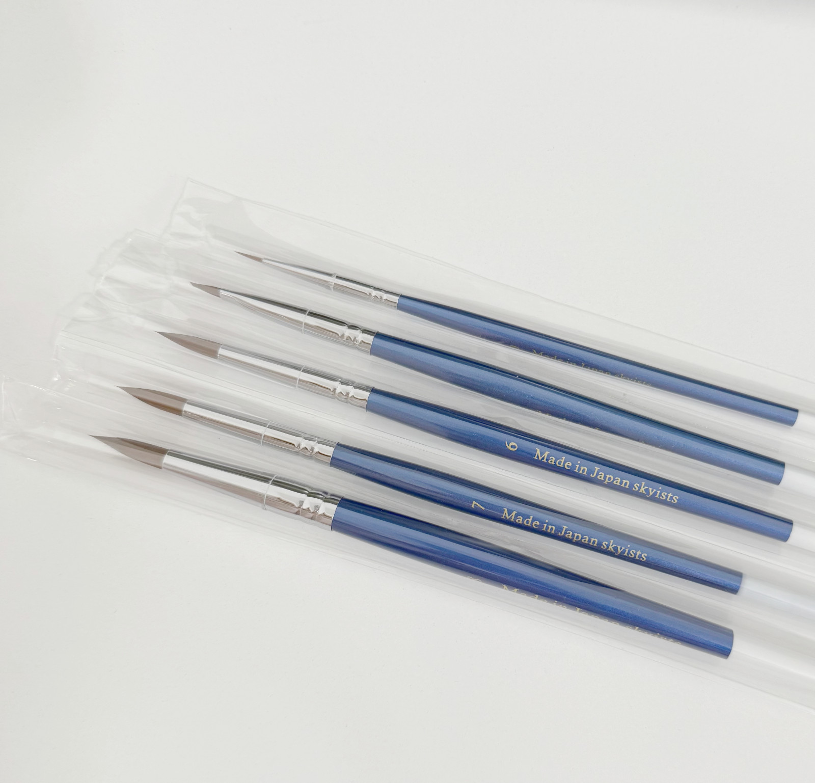 1Set Skyists Dental Lab Porcelain Teeth Brush Ceramic Brushes Denture Pen Japan