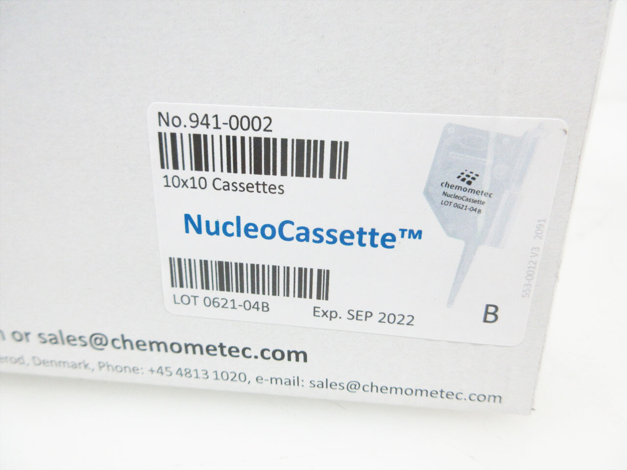 CHEMOMETEC 941-0002 NUCLEOCASETTE 10 X 10 UNITS SEP 2022