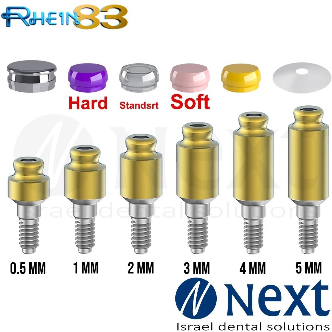 OT Equator abutment 0.5-5 mm attachment internal hex Set RHEIN83 Italy original