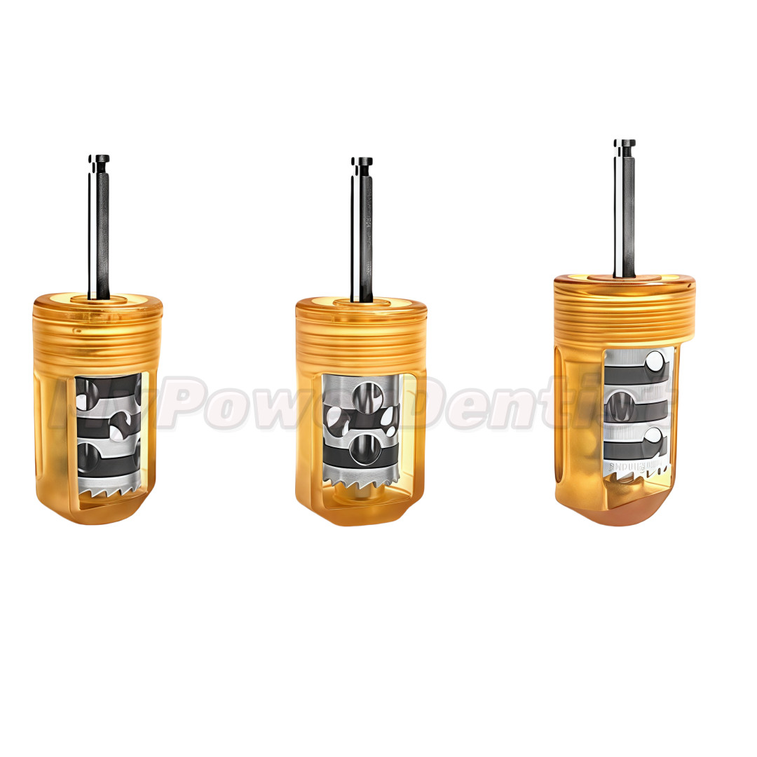 1Set Dental SLT Half Moon Bone Harvest Drill Semilunar Technique Collector Drill