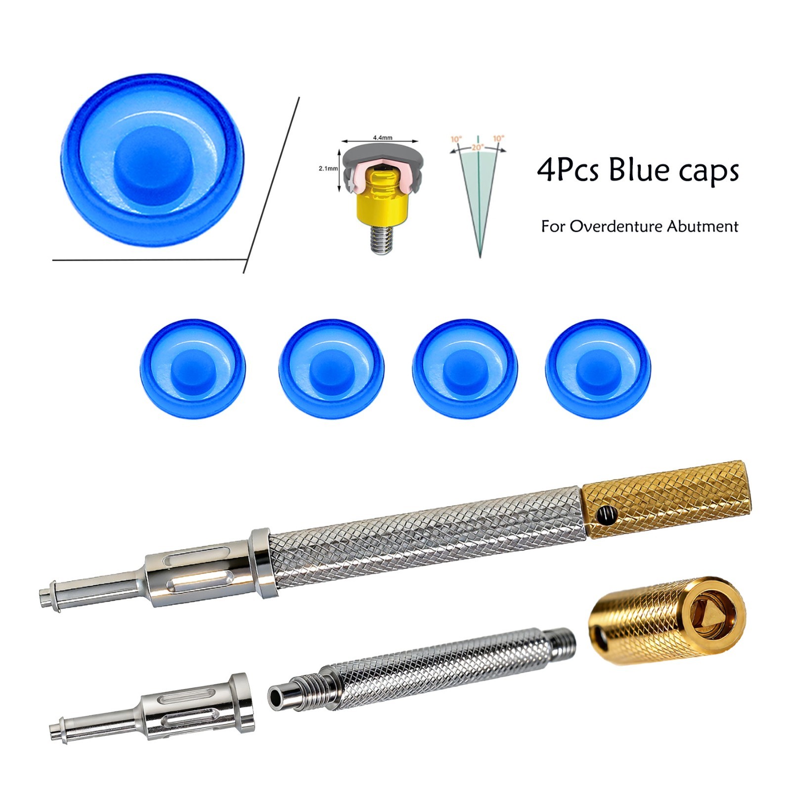 US Dental Implant Universal Retention Caps Insertion Extraction Tool Remove Tool