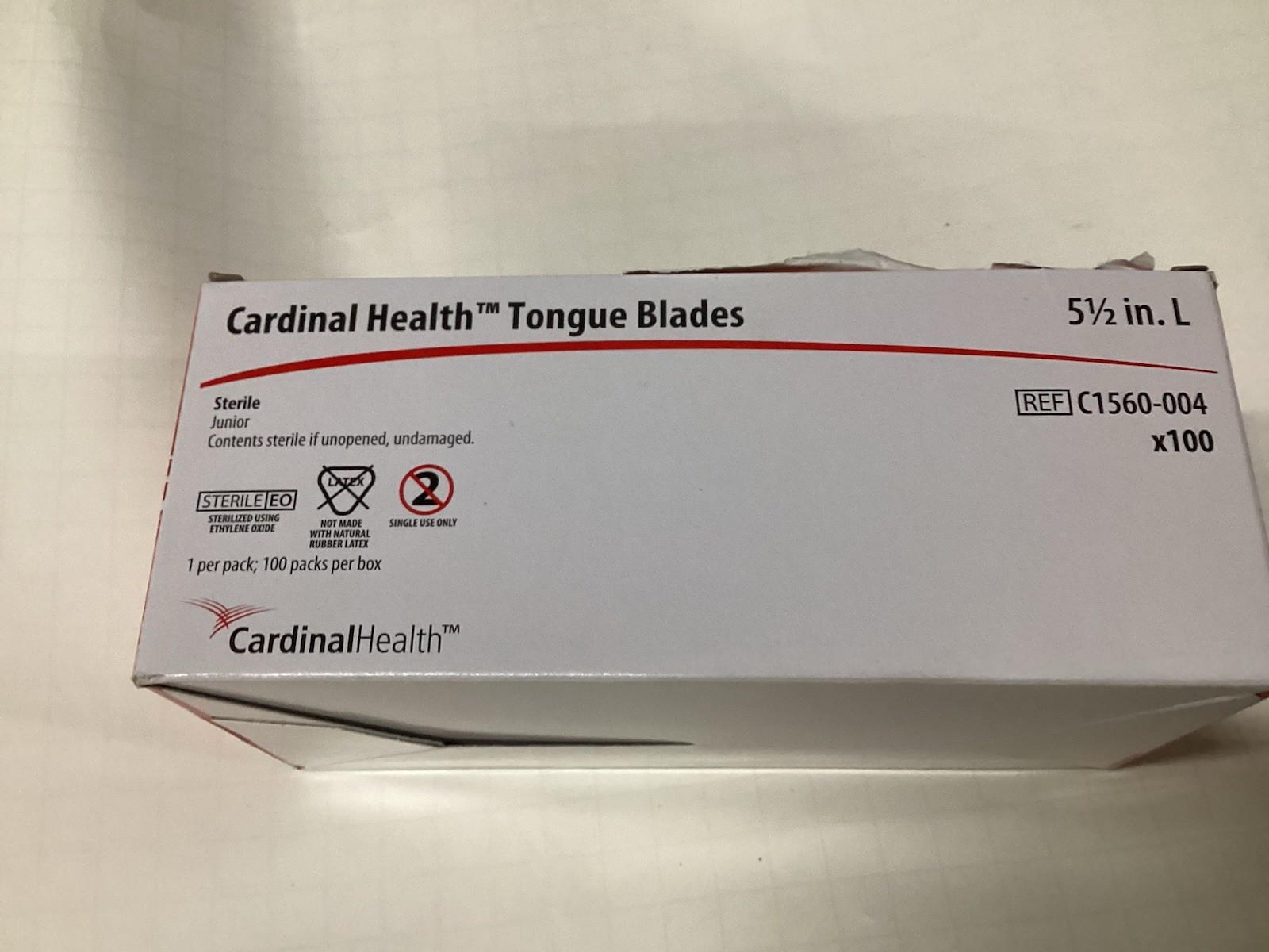 Cardinal Health C1560-006 Tongue Depressors Exp. 05-2027 #(5B04)