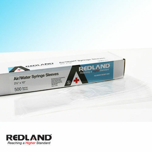 REDLAND Air/Water Syringe Sleeves Disposable 2.5″X10″ 500/Box