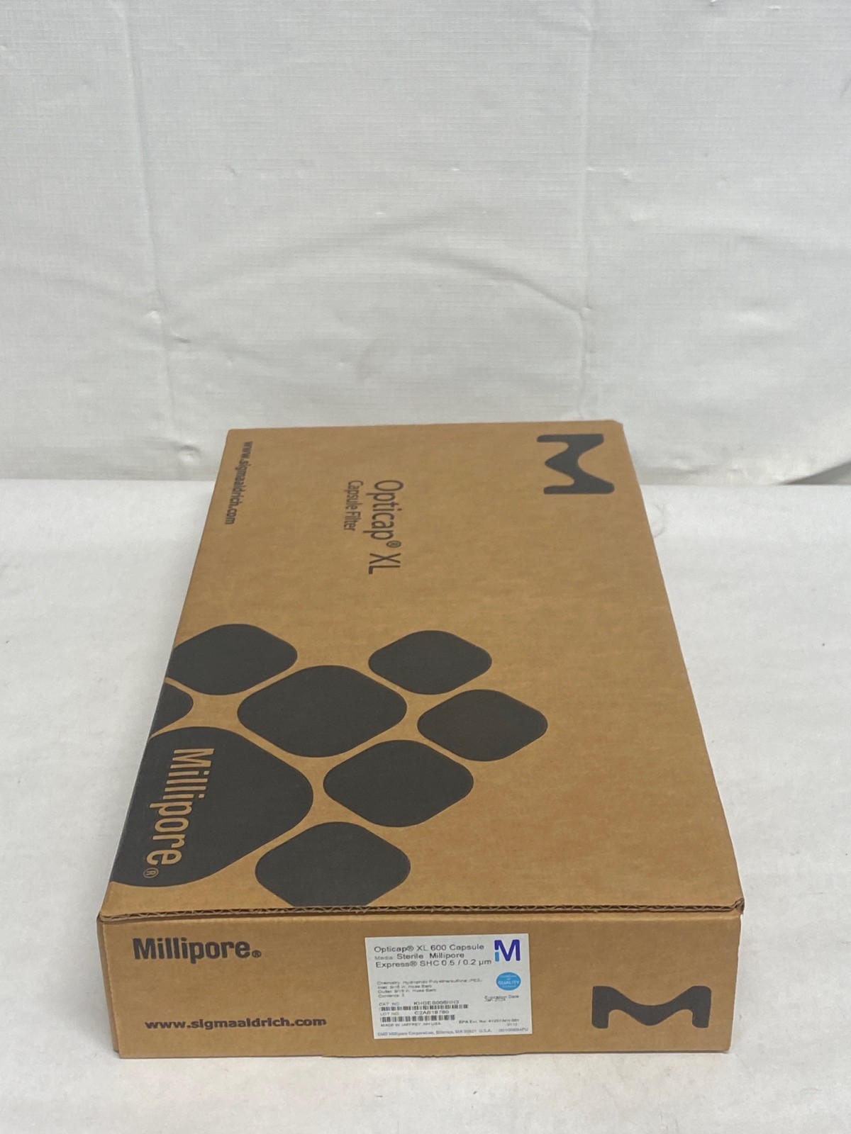 (3/Pk) MILLIPORE Opticap XL 600 Capsule Express SHC 0.5/0.2um 9/16″ KHGES006HH3