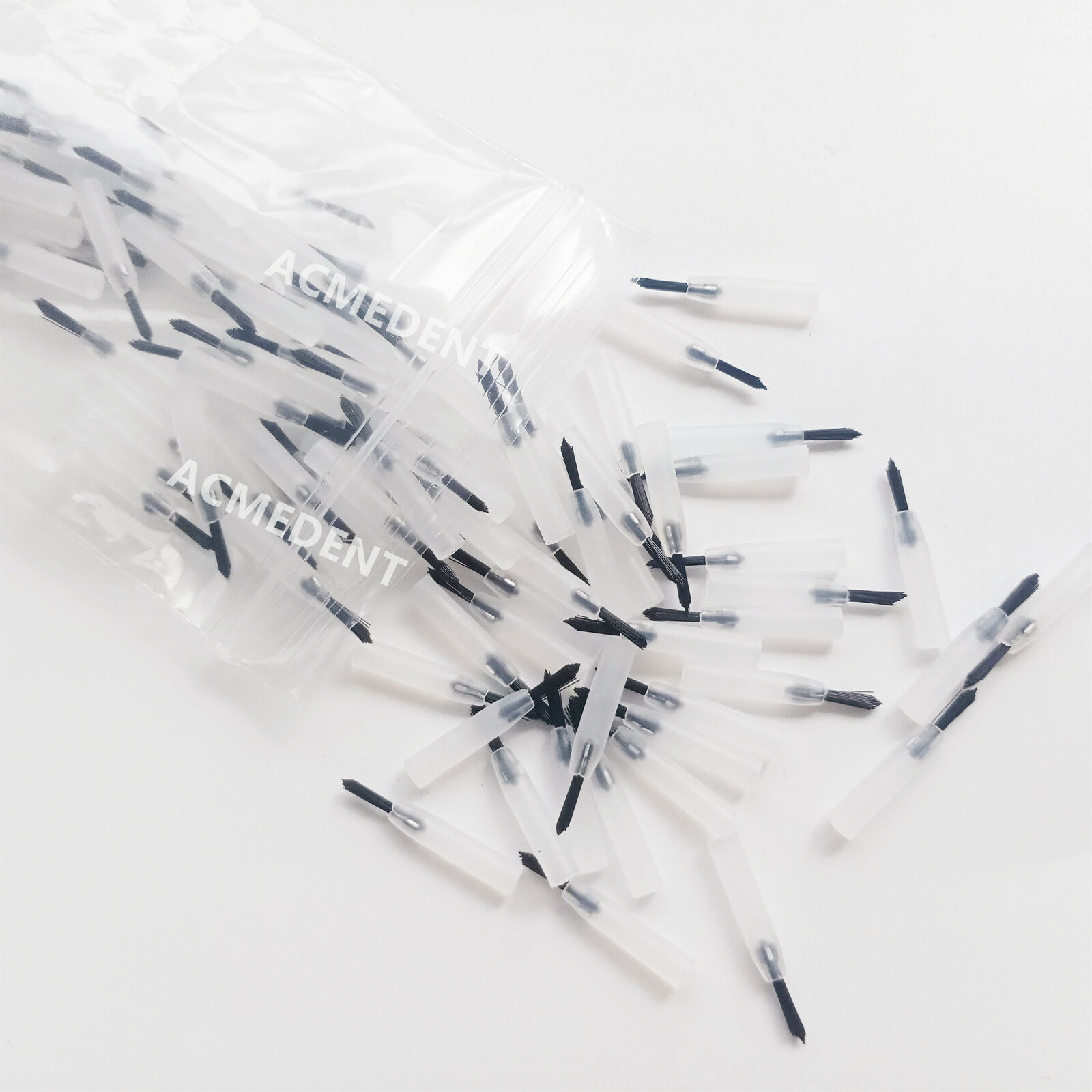 Dental Micro Brushes Resin Disposable Mini Applicator Brush Tips Handle