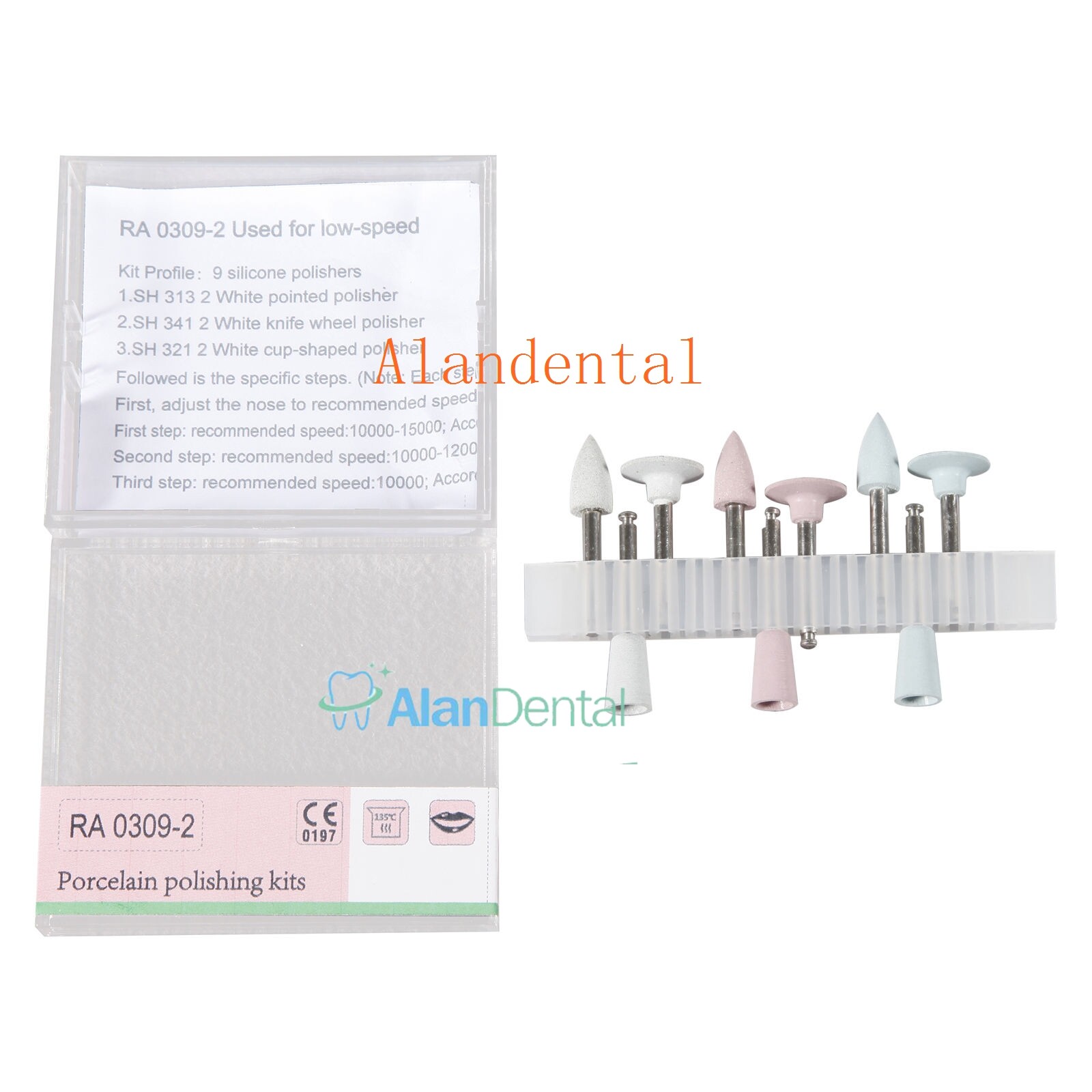 5 Boxes Dental Composite Polishing Kit for Low-speed Handpiece Contra Angle