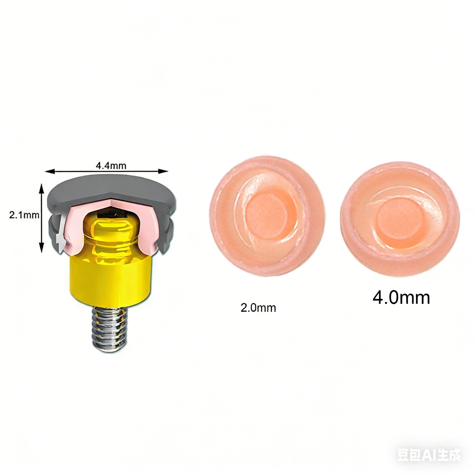 20Pcs Zest Locator fits Dental Male Caps Light 2.4lbs Standard Replace Inserts