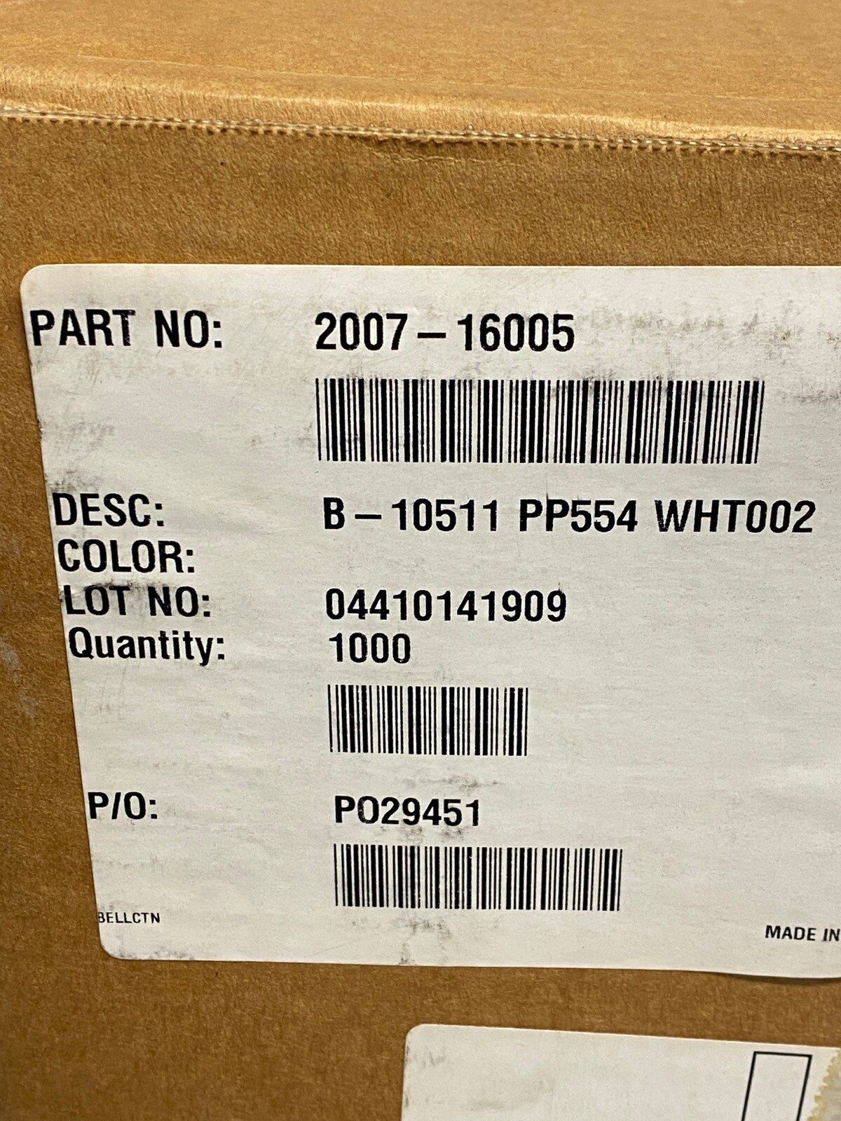 New (950) CAPLUGS Bellco KAP-UTS White 16mm Cap Closures 2007-16005