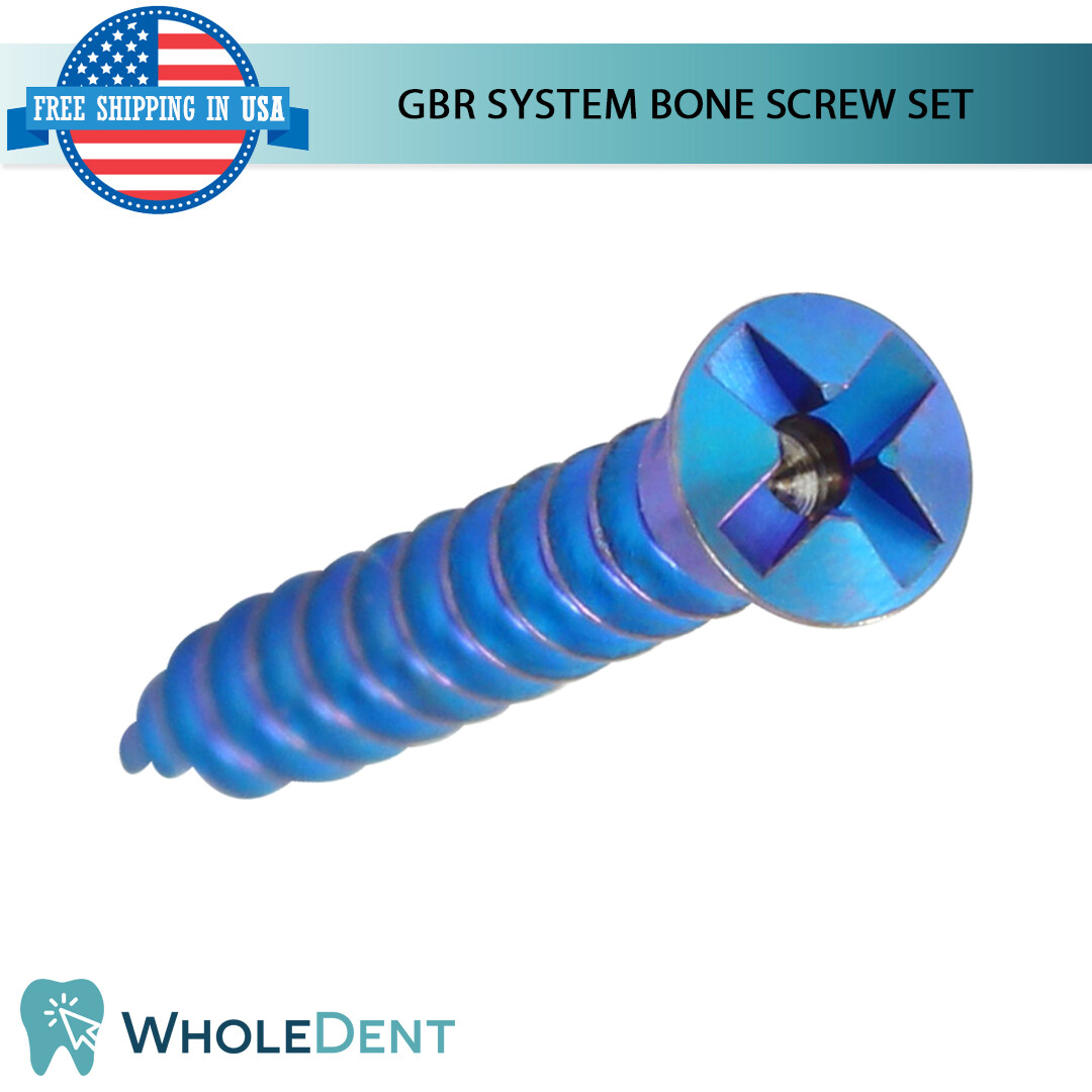 GBR System Driver Handle Screw Set 20pcs Mesh Membrane Fixation, Dental Guided