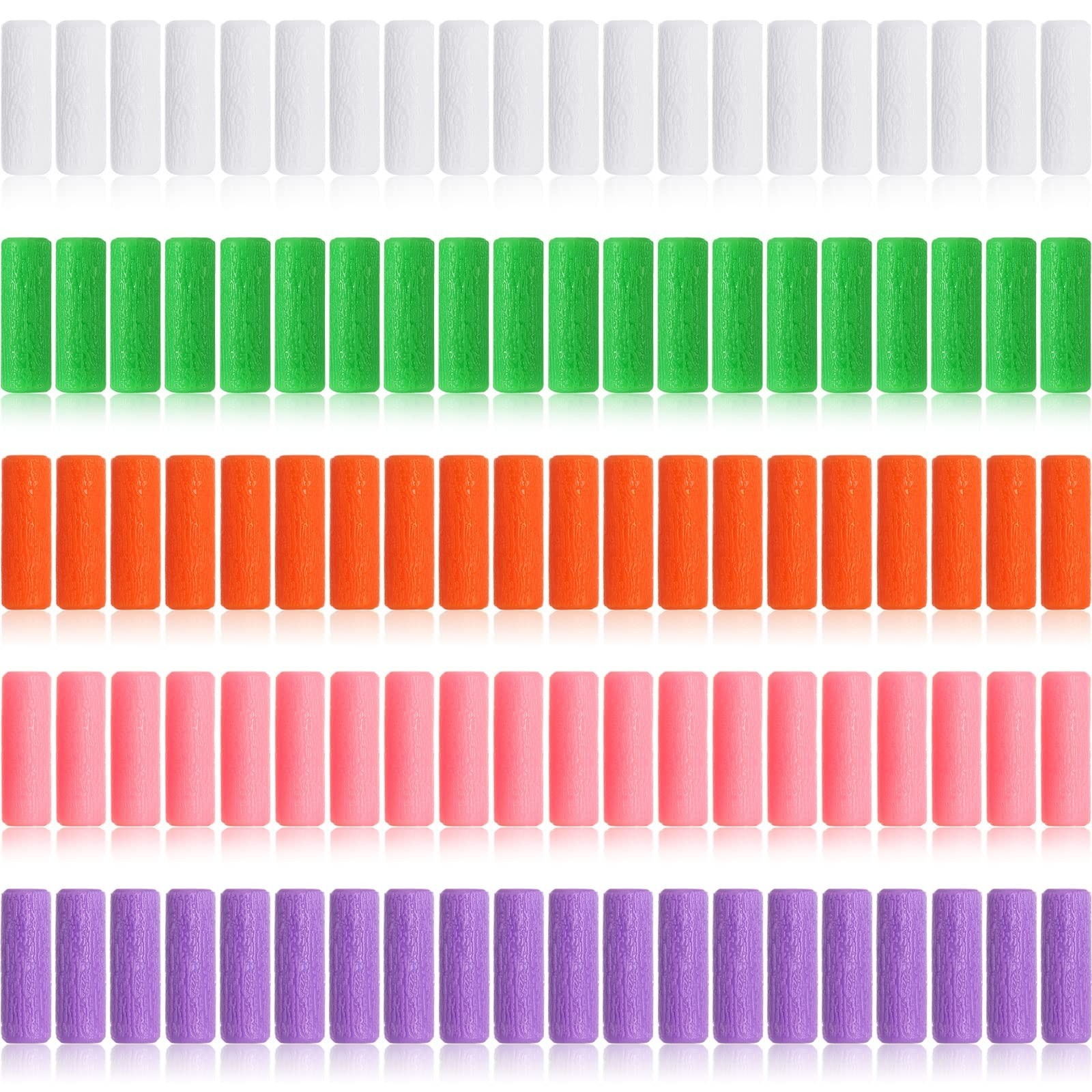 100 Pieces Orthodontic Aligner Trays & Chompers – White, Green, Orange, Pink, Pu