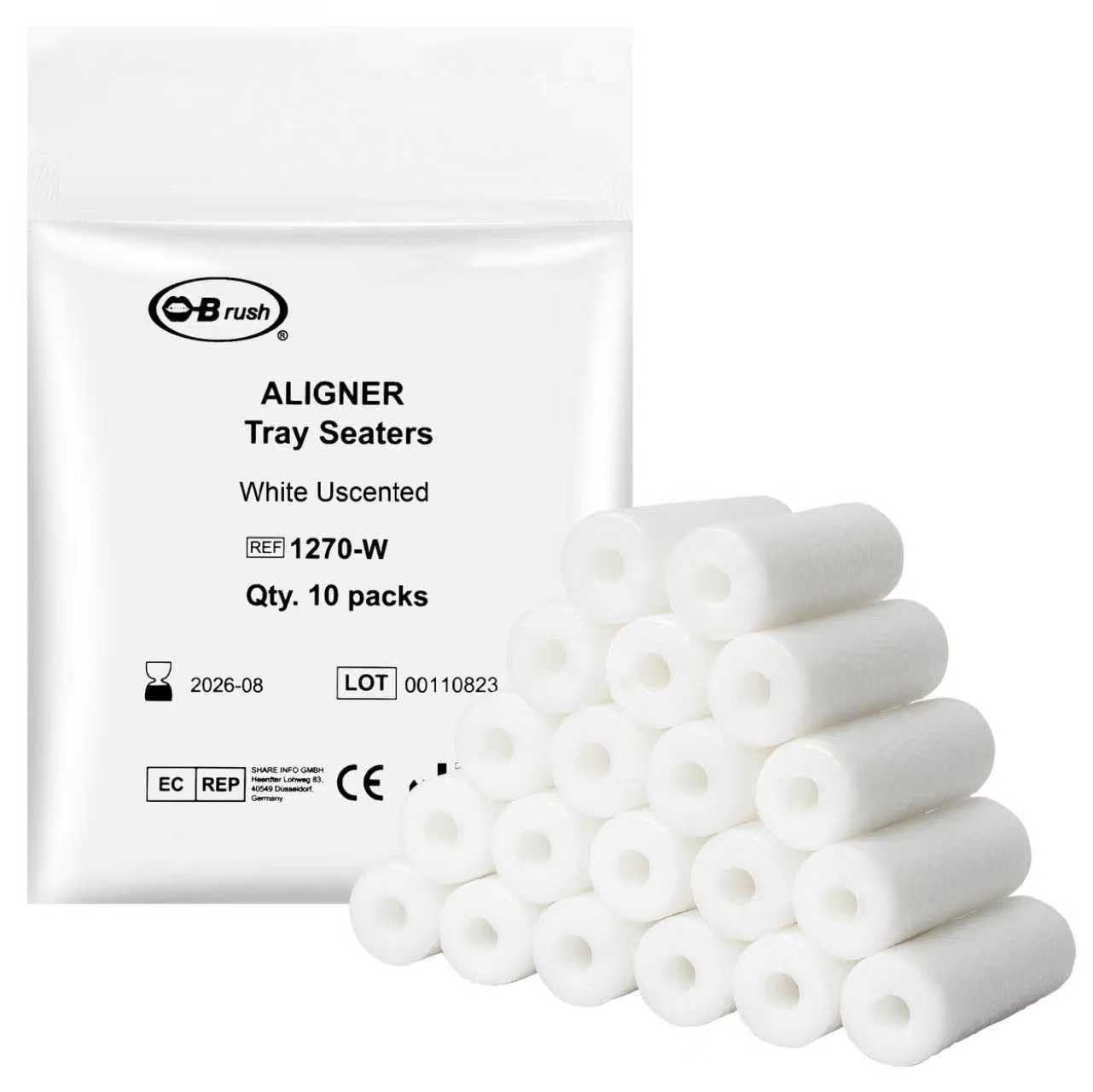 20 Pcs Chewie For Invisalign Aligners, Aligner Tray Seaters White