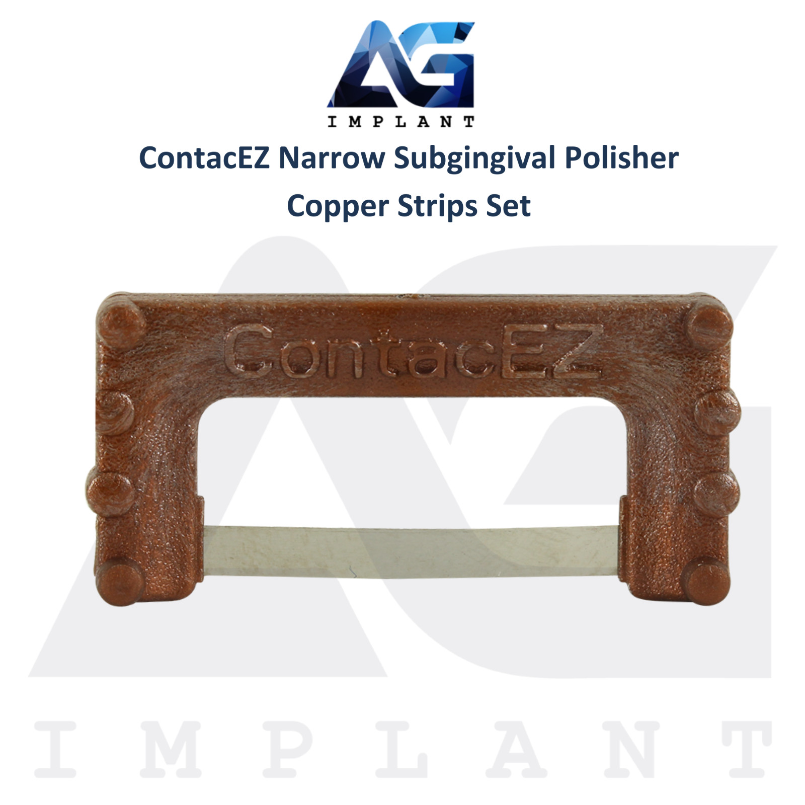 ContacEZ Narrow Subgingival Polisher Dental Copper Strips 8pcs Single Sided