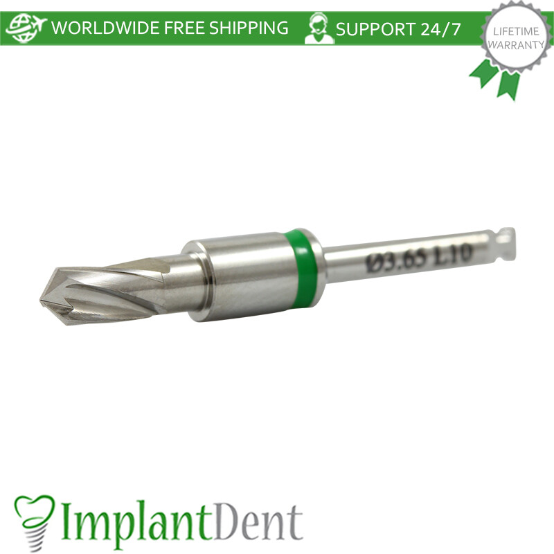 1 Straight Drill Integral Stopper Ø3.65 External Irrigation Dental Tool Sur gery