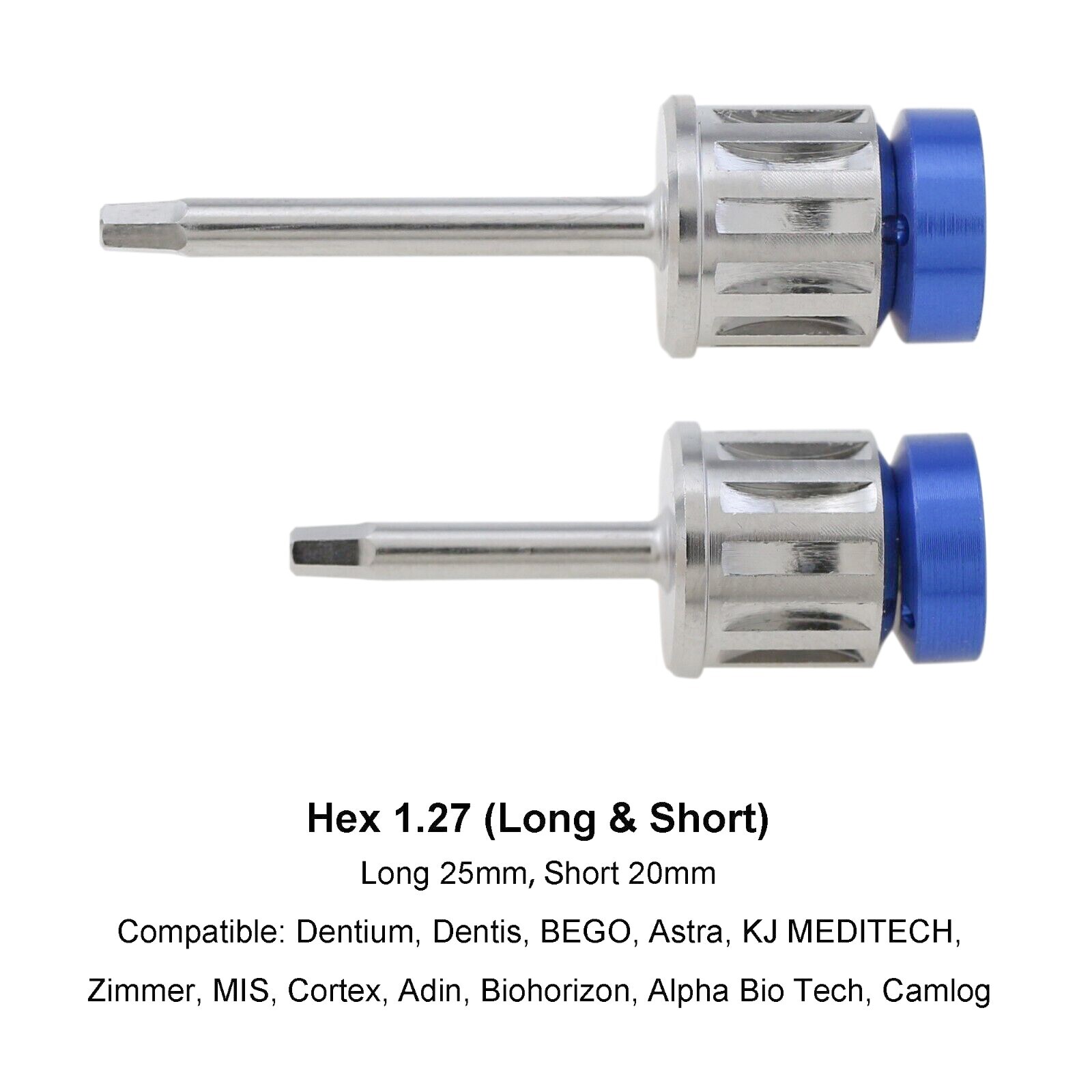 Implant Screwdriver 1.27 Hex Driver Dental Torque Wrench Ratchet MIS Camlog Adin