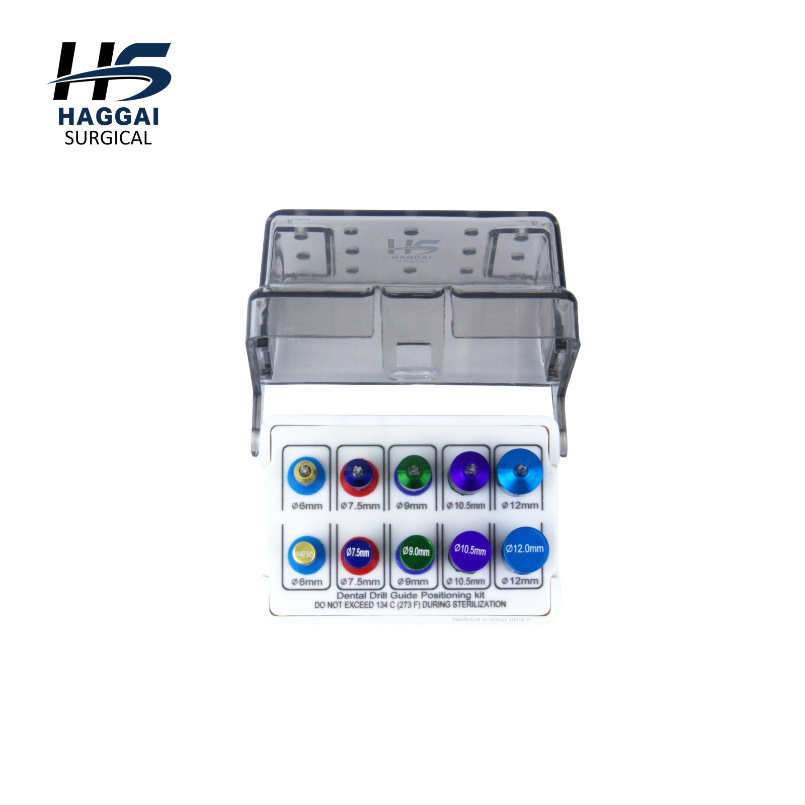 Implant Positioning Guide Kit ∅6.0-12.5 – 10 Pcs Dental Spacing Tool Drill Set