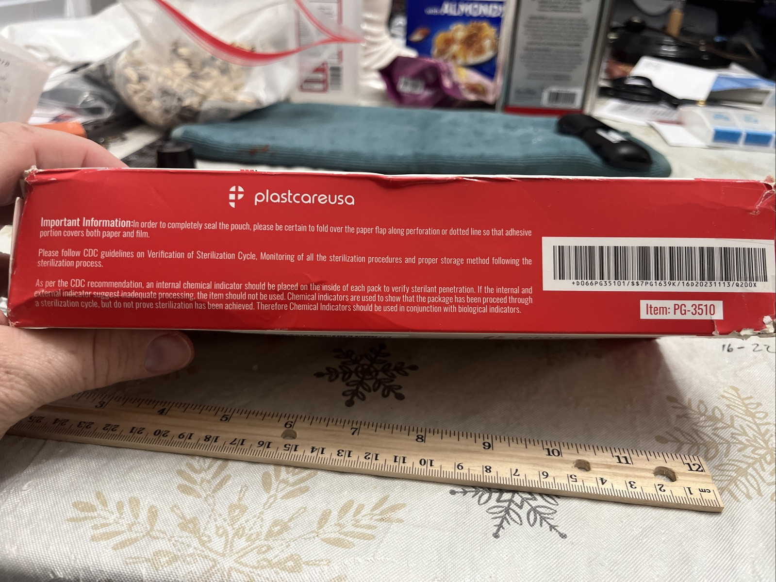 PLASTCARE USA STERILIZATION SELF SEAL POUCH 3.5″ x 10″ BOX OF 200 – NEW