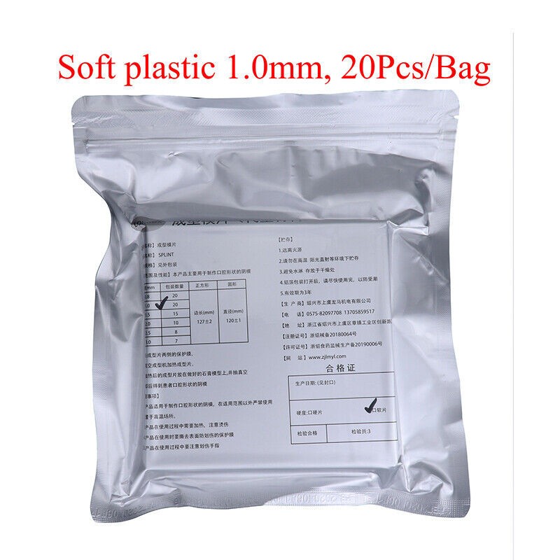 Dental Lab Splint Slice Vacuum Forming Sheet Soft Hard Thermoforming Material