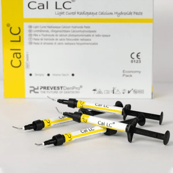Base Liner 4 x 2gm Syr Pack CAL LC Calcium Hydroxide Light Cure Dental Paste FS