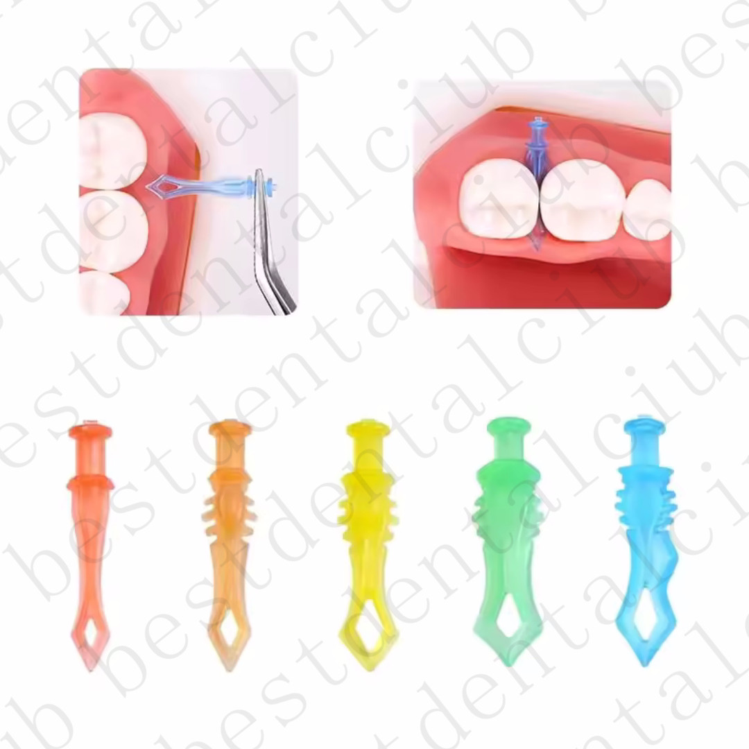 Interdental Wedges Kit Disposable Plastic Composite Diastema Wedge Refill Teeth