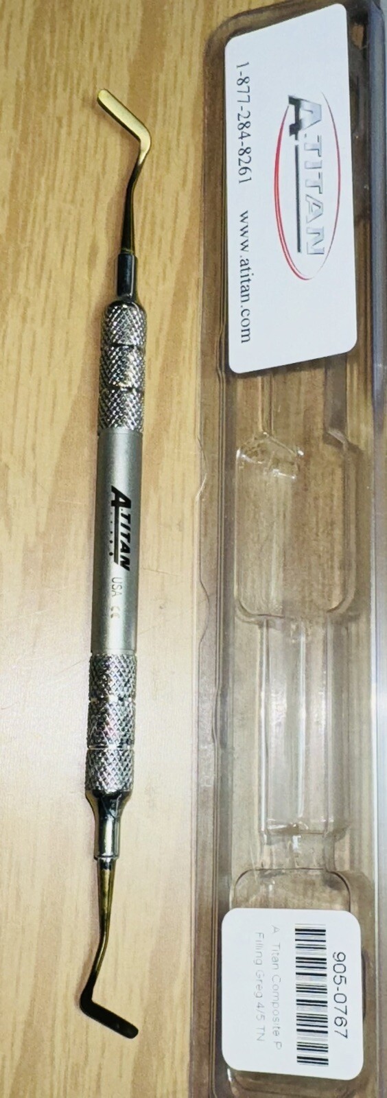 NEW ~ A. Titan Dental Composite Grey 4/5 TN Instrument CI200-80 52/15 USA