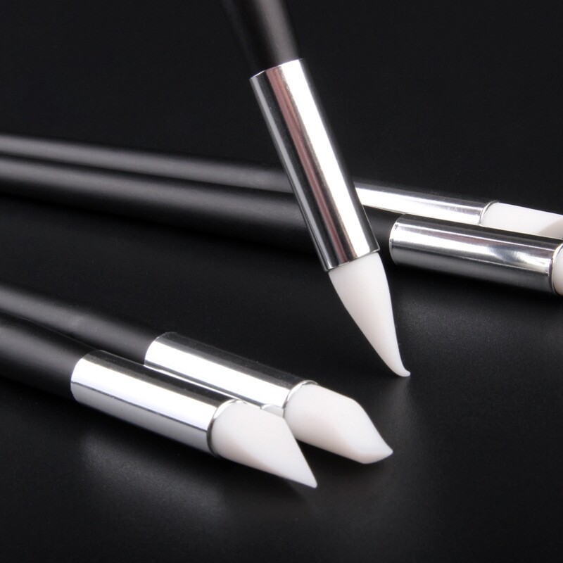 White Dental Composite Resin Veneer Cement Porcelain Brushes Silicone Brush Pen