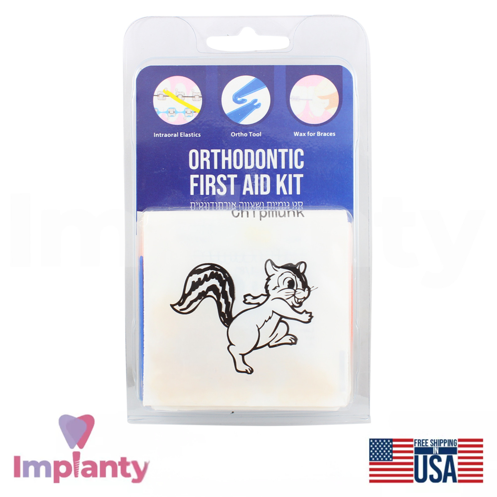 Dental Orth0dontic First Aid Kit Compact Transparent Elastic Rubber Bands