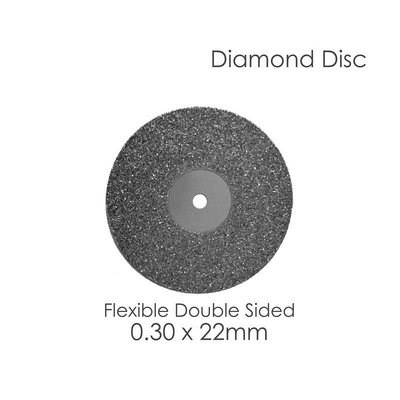 1 Diamond Disc For Your Dental Lab Double Sided .30 x 22mm Disk