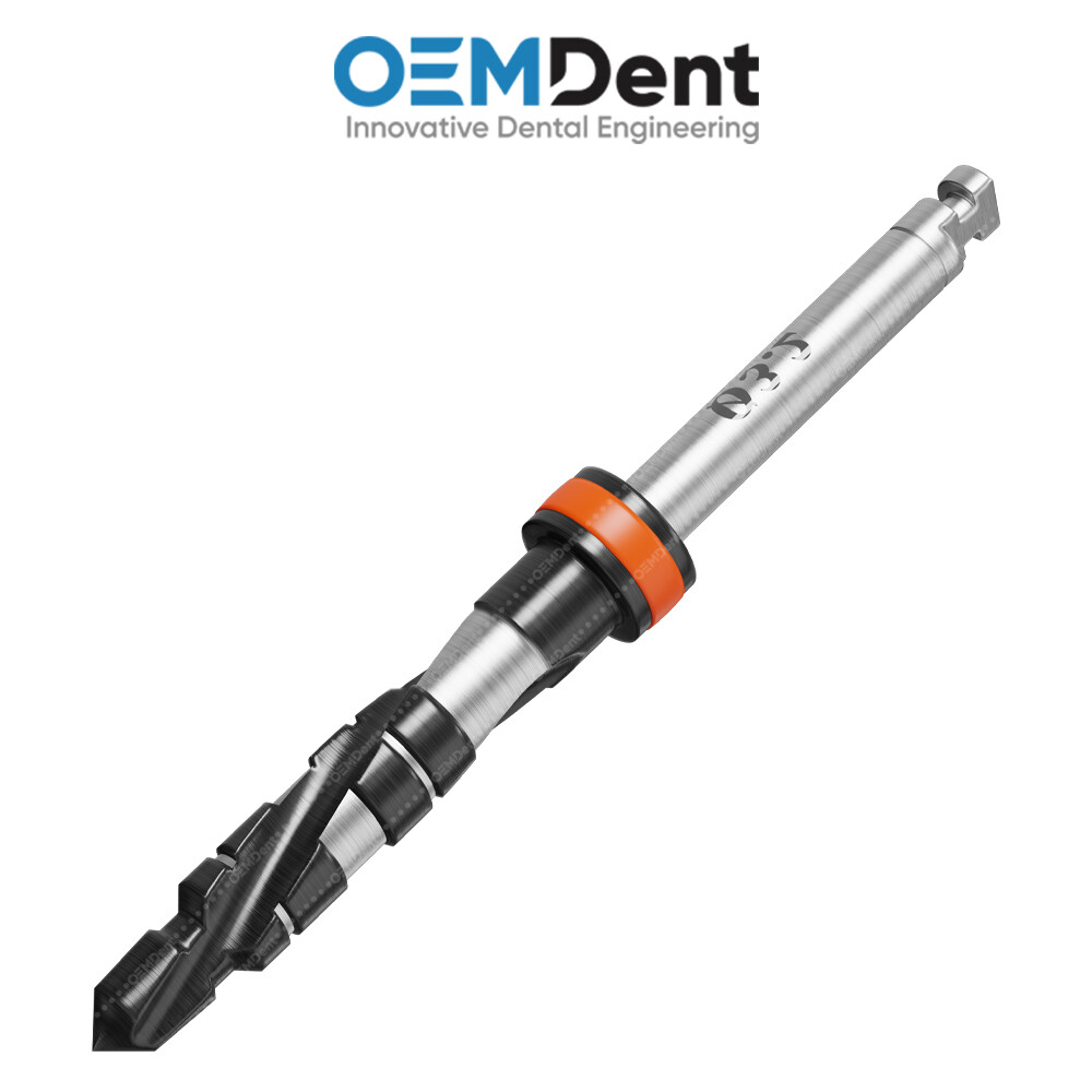 Carbon DLC Step Drills 16mm Universal Instrument Tool Dental Fixtures Placement