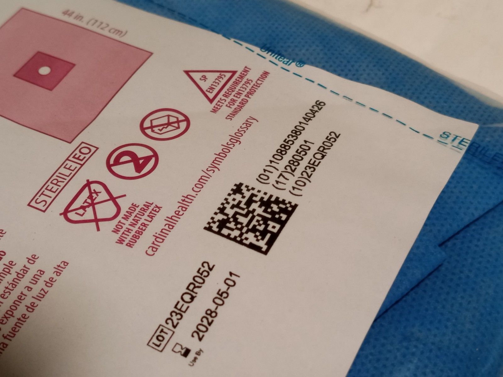 (2) Cardinal Health Convertors Brachial Angiography Drapes, Latex Free, 29458