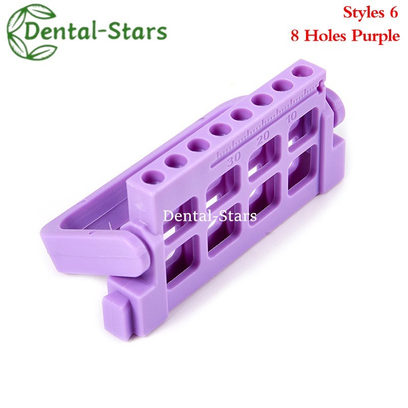 8/16 Holes Dental Bur Endo Files Block Holder Stand Autoclave Disinfection Box