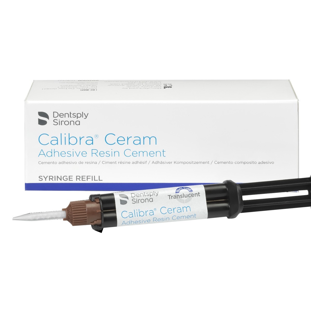 Dentsply Calibra Ceram Adhesive Resin Cement 4.5g Dual Barrel Syringe Dental