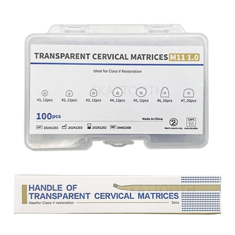 Dental Transparent Cervical Matrices Composite Gingival Retractor Clear Matrix