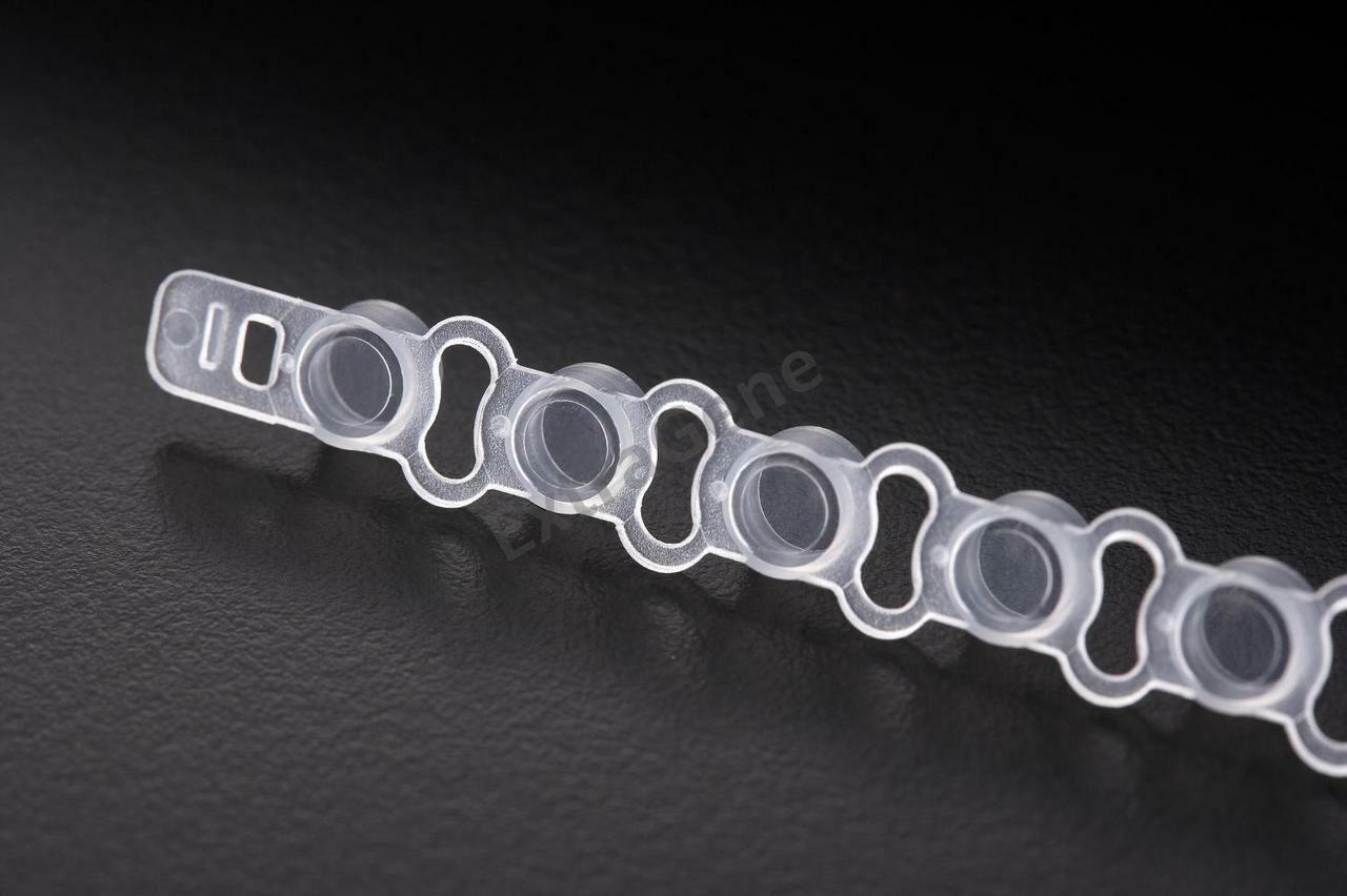 Extragene PCR Strip 8 x tube with 0.1 ml Low Profile Thin Wall Flat Cap 125 Pk
