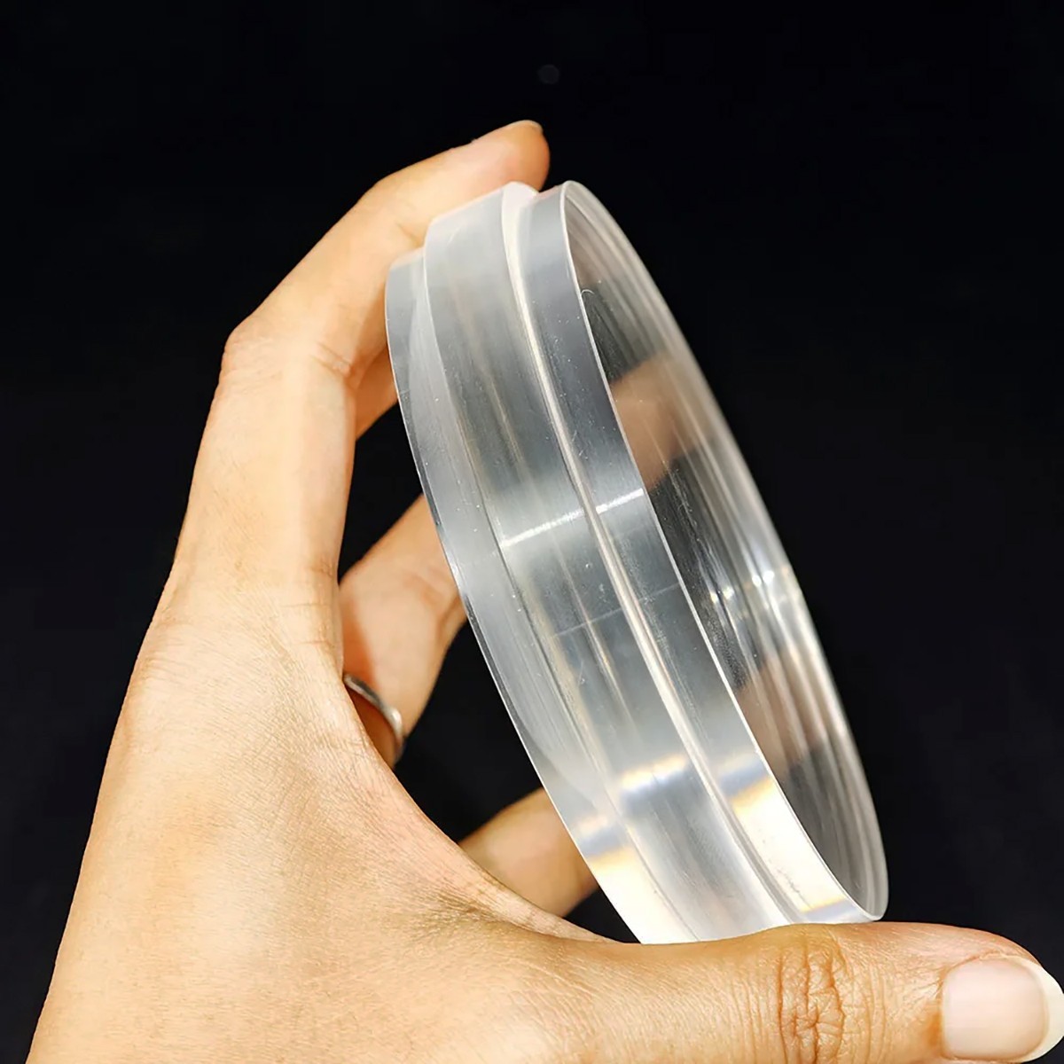 98mm Dental Clear PMMA Block Transparent Resin Disc for Dental Lab Material 5pc
