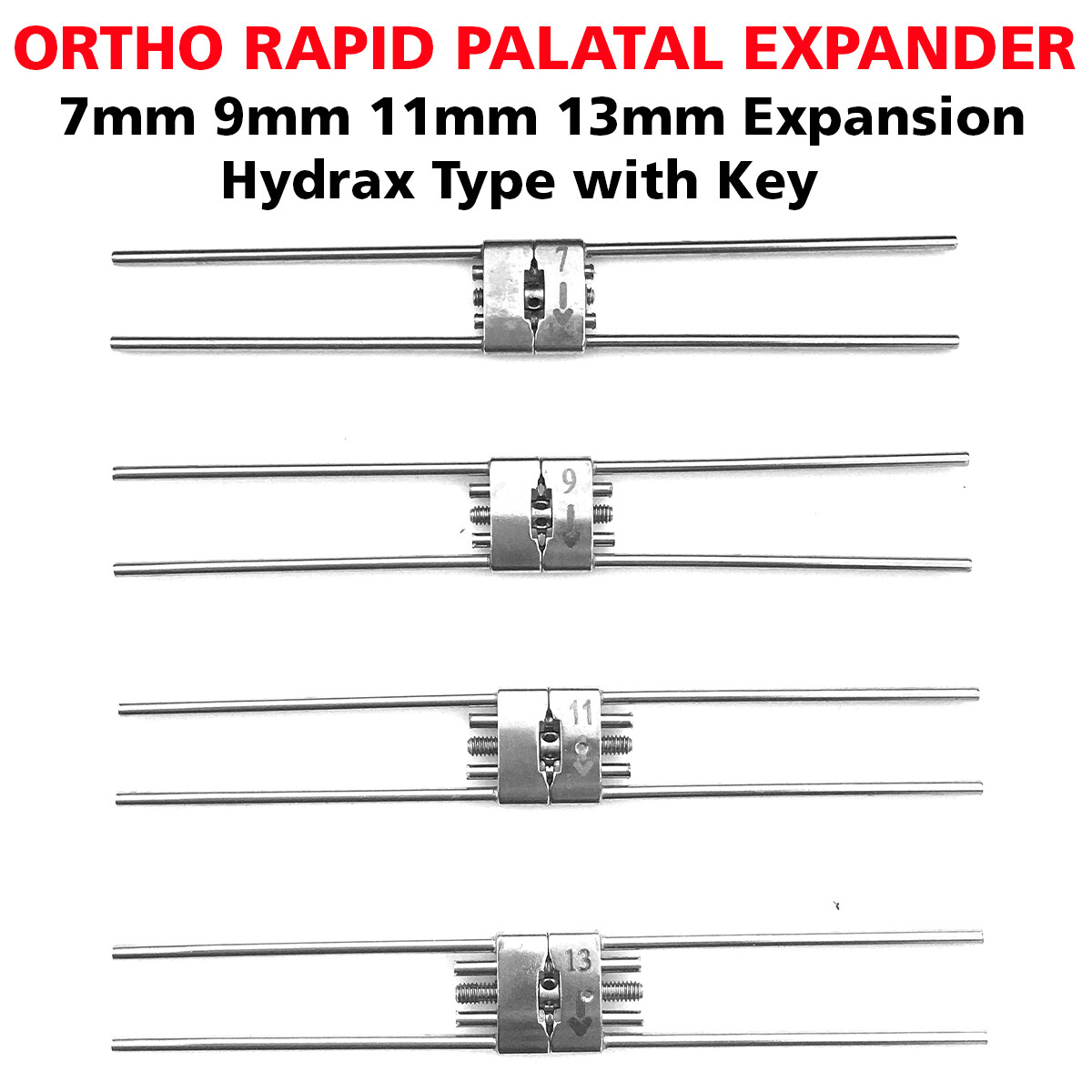 Dental Morelli Orthodontic Expansion Screw Rapid Palatal Split Hyrax 7-9-11-13mm