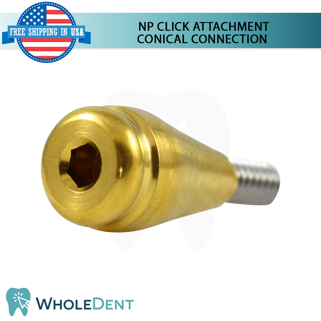 NP Conical Click Attachment Abutment Soft Silicone Cap Dental Implant