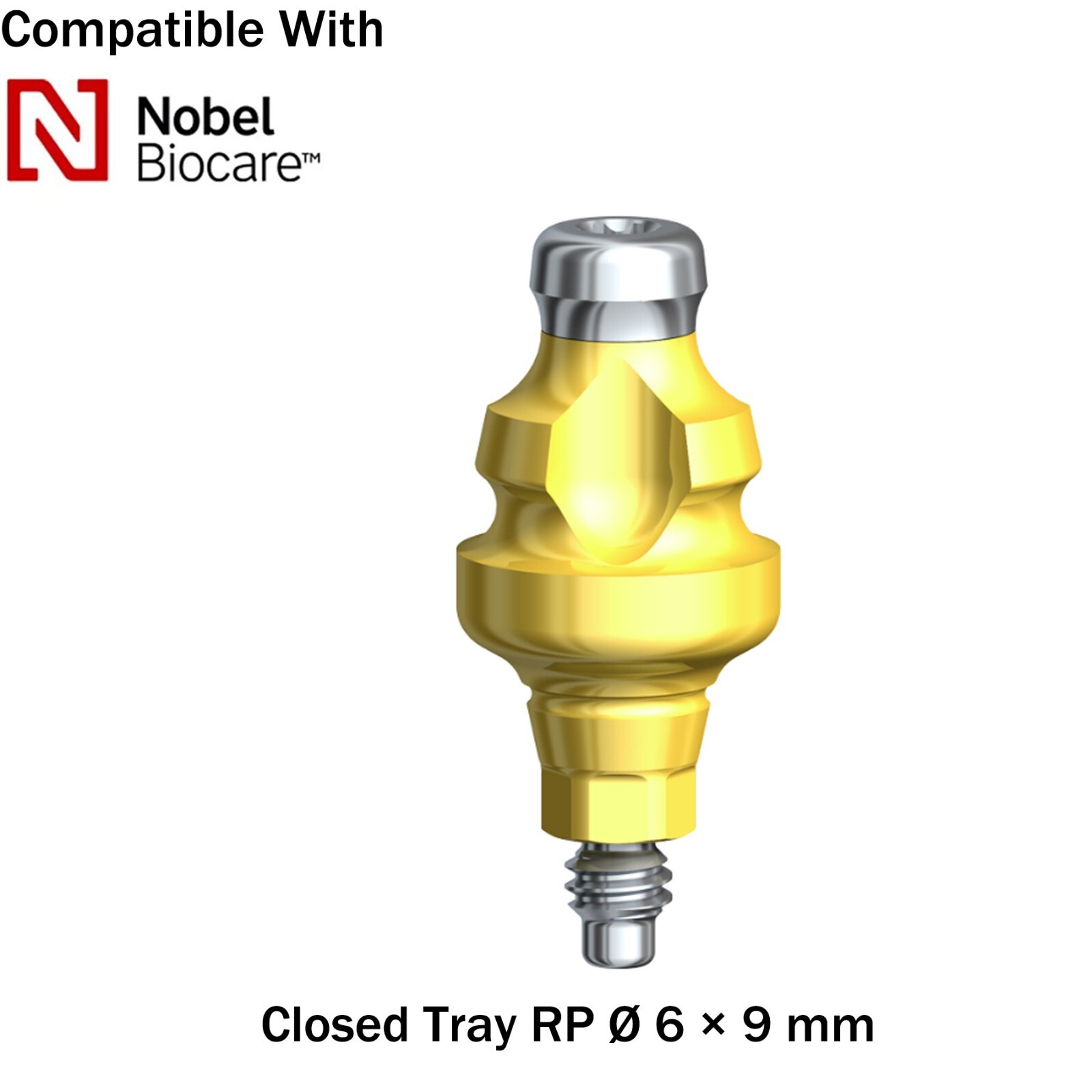 Dental Impression Coping Transfer Close Tray RP/NP Fit Nobel Active Ø3.6/5.0/6.0