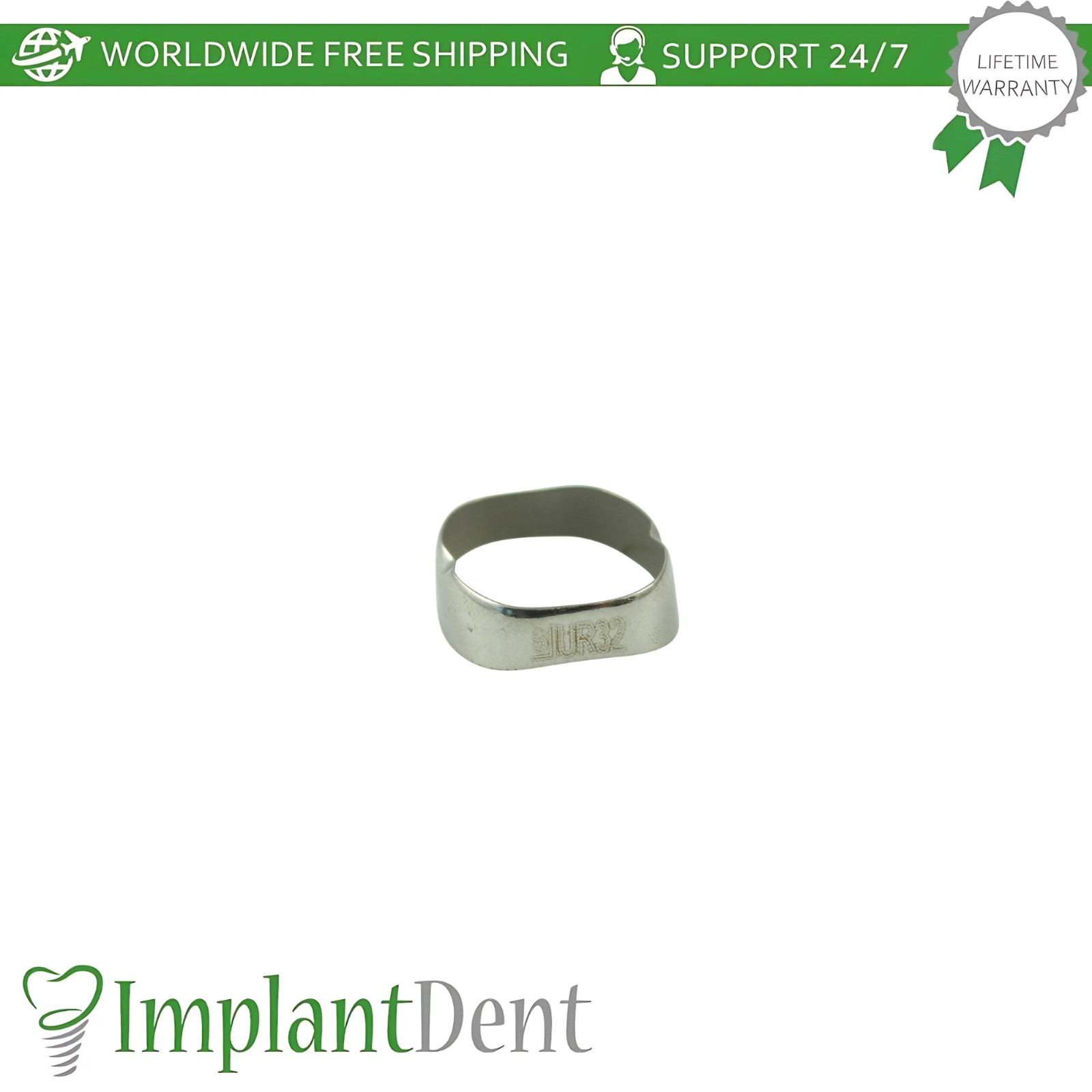 Dental Molar Standard Upper Right Bands 10pcs Stainless Steel Braces Span Ortho