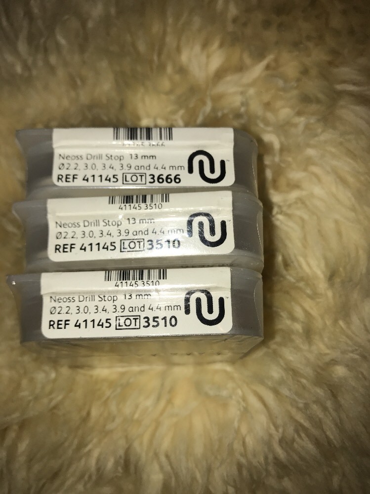 Dental Implant, NEOSS Drill Stop 13mm 2.2, 3.0, 3.4, 3.9, 4.4mm Sealed