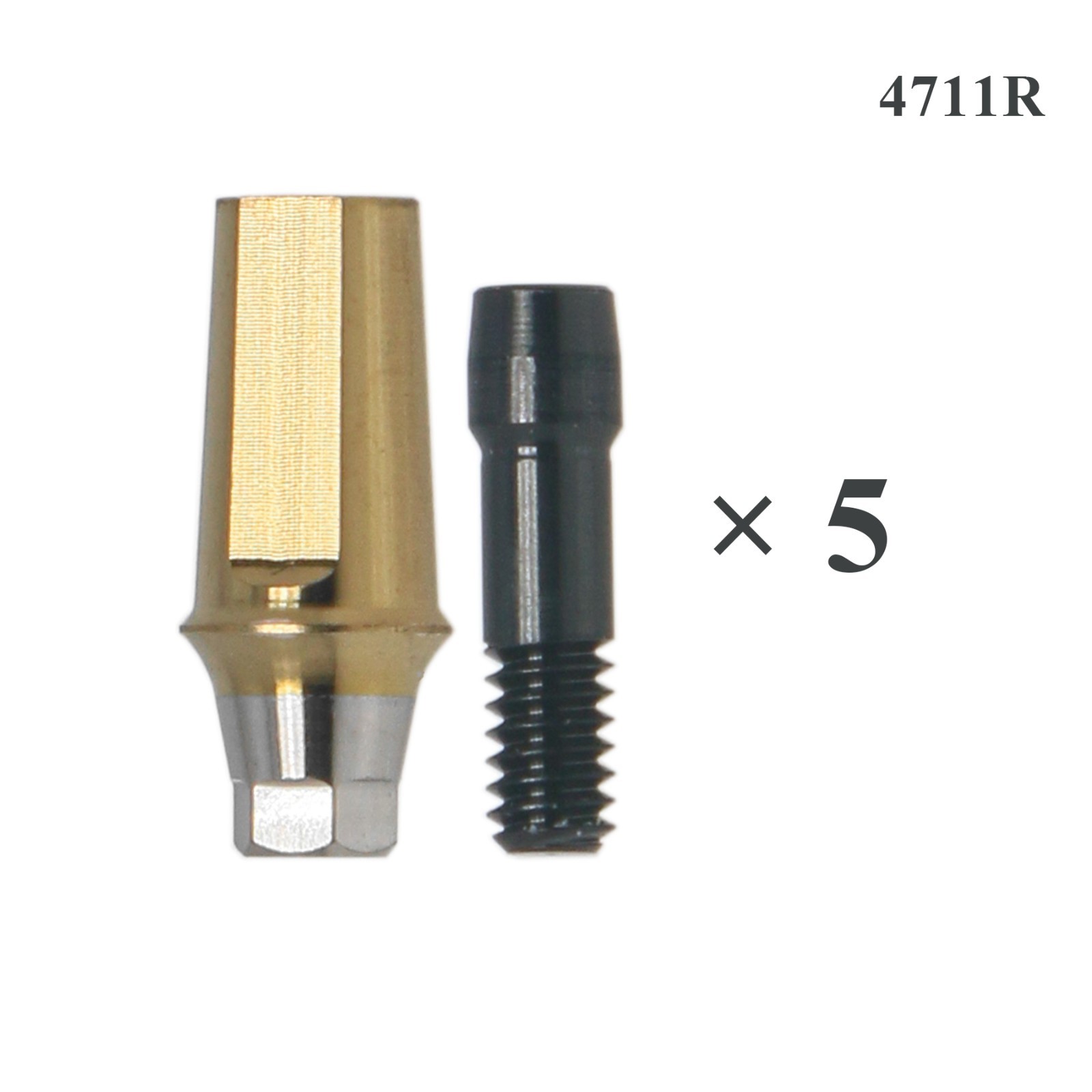 US 5Pcs Titanium Regular Straight Transfer Abutment Fit Osstem Hiossen
