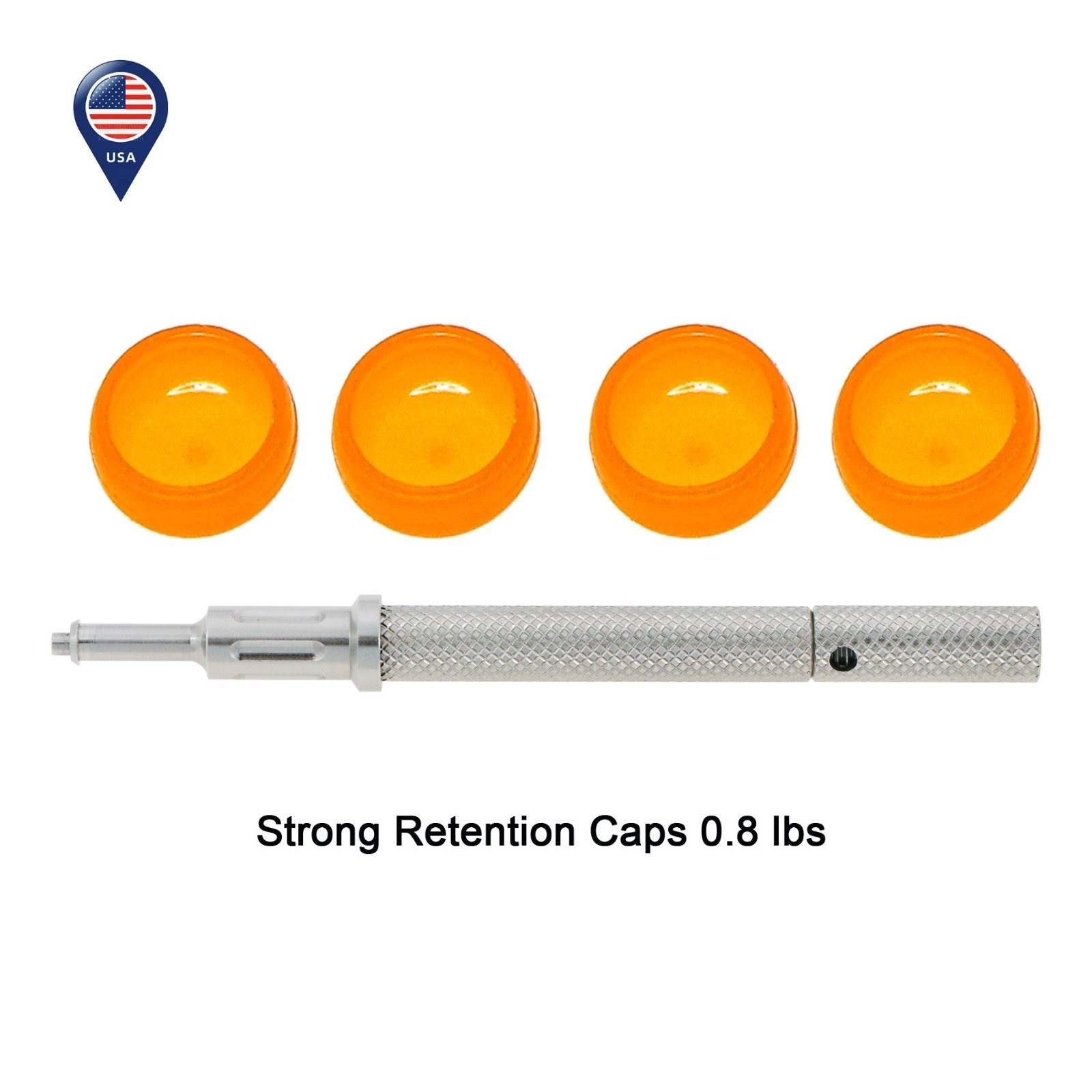 US 3-in-1 Locator Tool with 5Pcs Overdenture Retention Caps Set