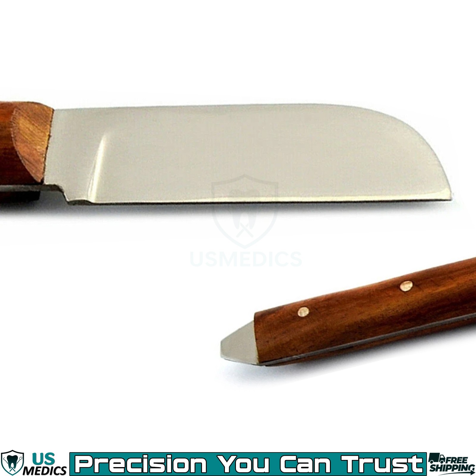 Dental Laboratory Plaster Alginate Knife Wood Handle Cutting Waxing & Modelling