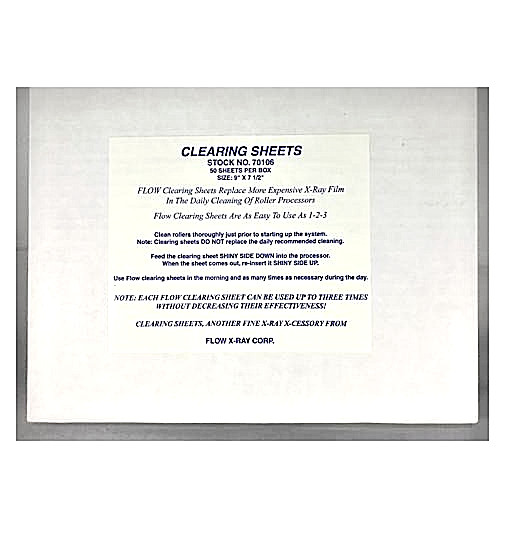 Flow Imaging CLEARING SHEETS KING SIZE (9″X701/2″) #70106