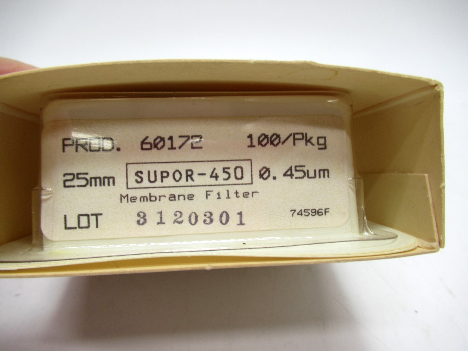Gelman Sciences 60172 Supor-450 25mm 0.45um Membrane Filter 100 Pack