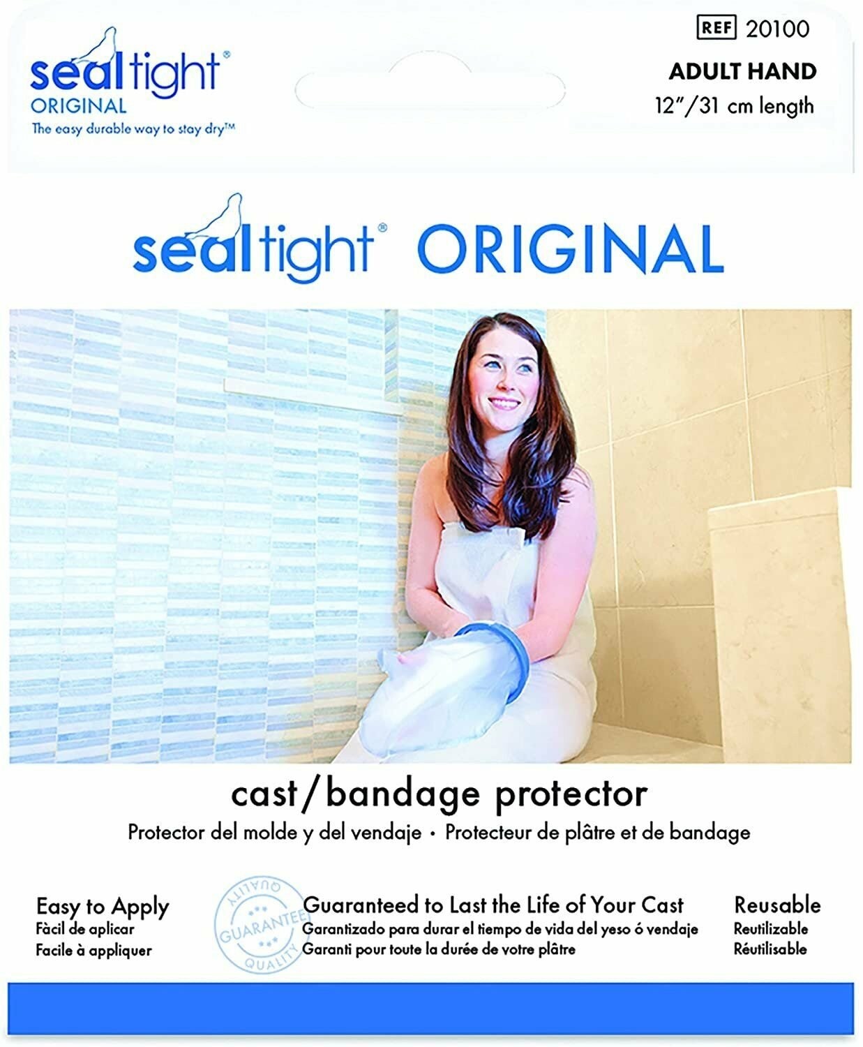 Seal-Tight Original Cast Protector Waterproof Cast Cover for Hand (11in Length)