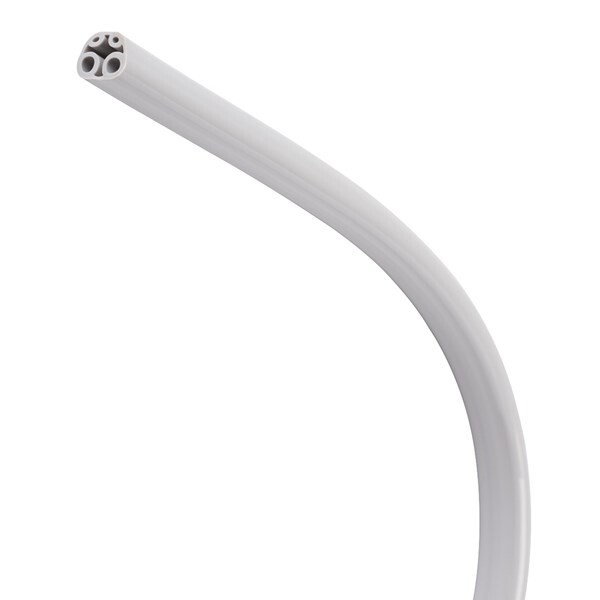 HP Tubing, 4 Hole, Asepsis Straight Gray; Box of 100ft, DCI 432B