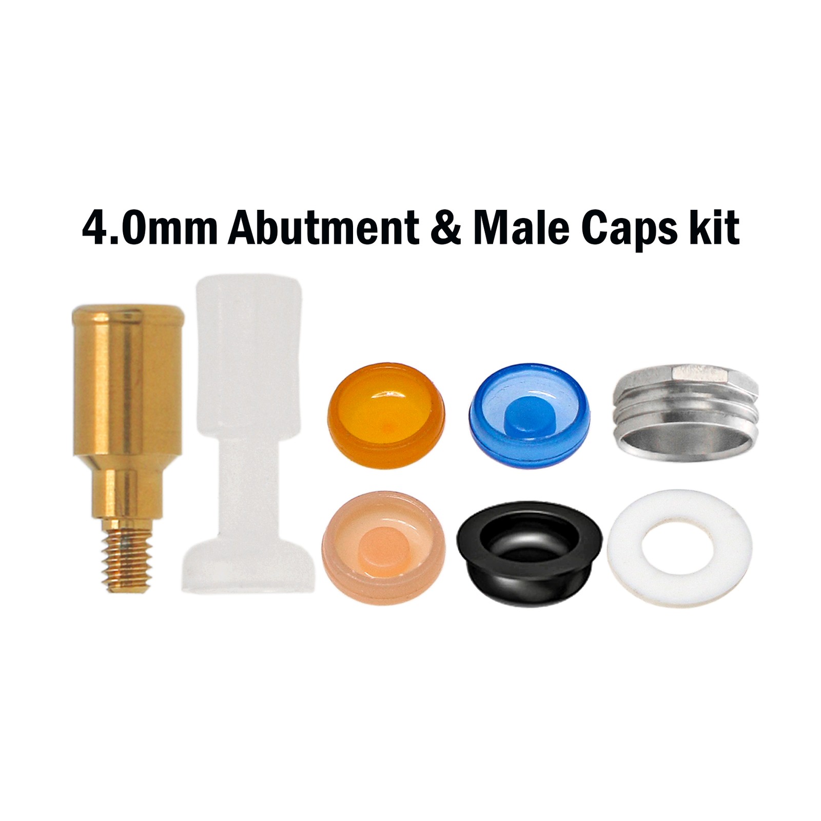 Implants Caps Locator Abutment Fits Zimmer Screw-Vent 3.5mm MIS ABT Internal Hex