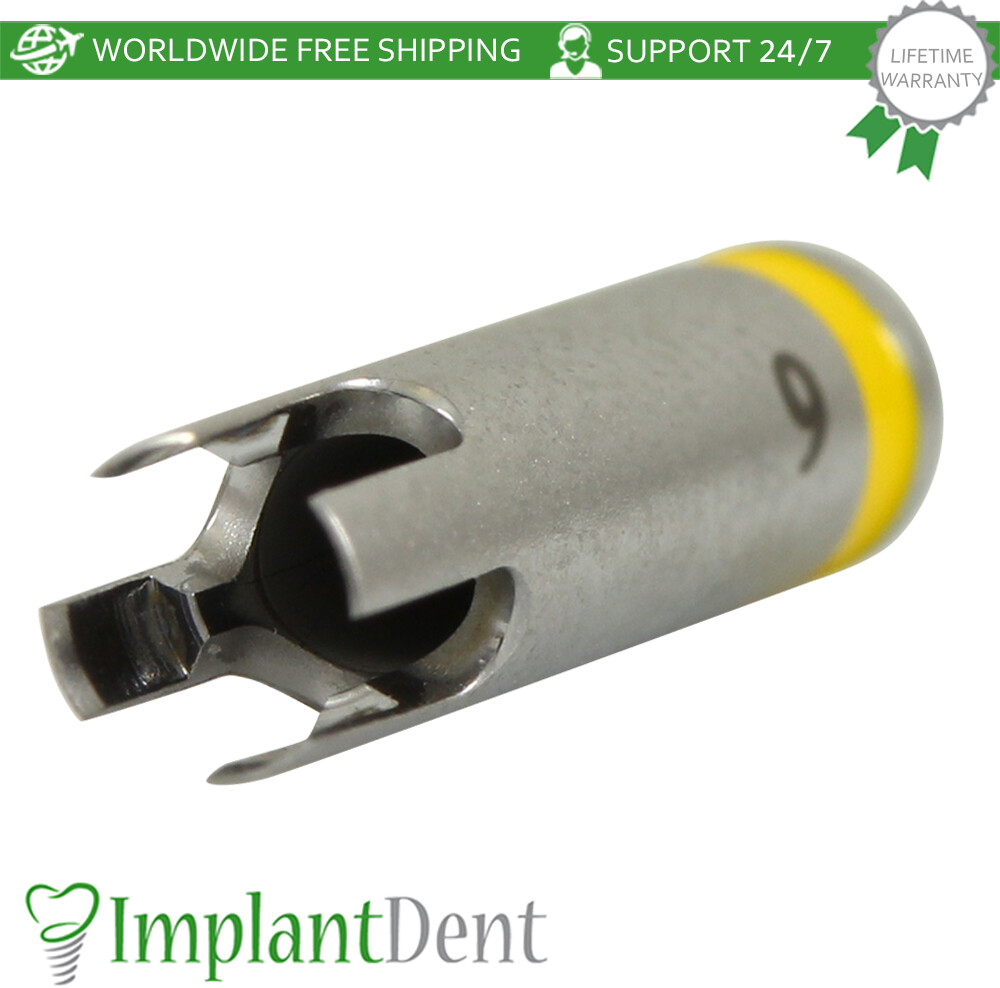 Dental Drill Stopper 2.5mm – Yellow Stainless Steel Dentistry Tool